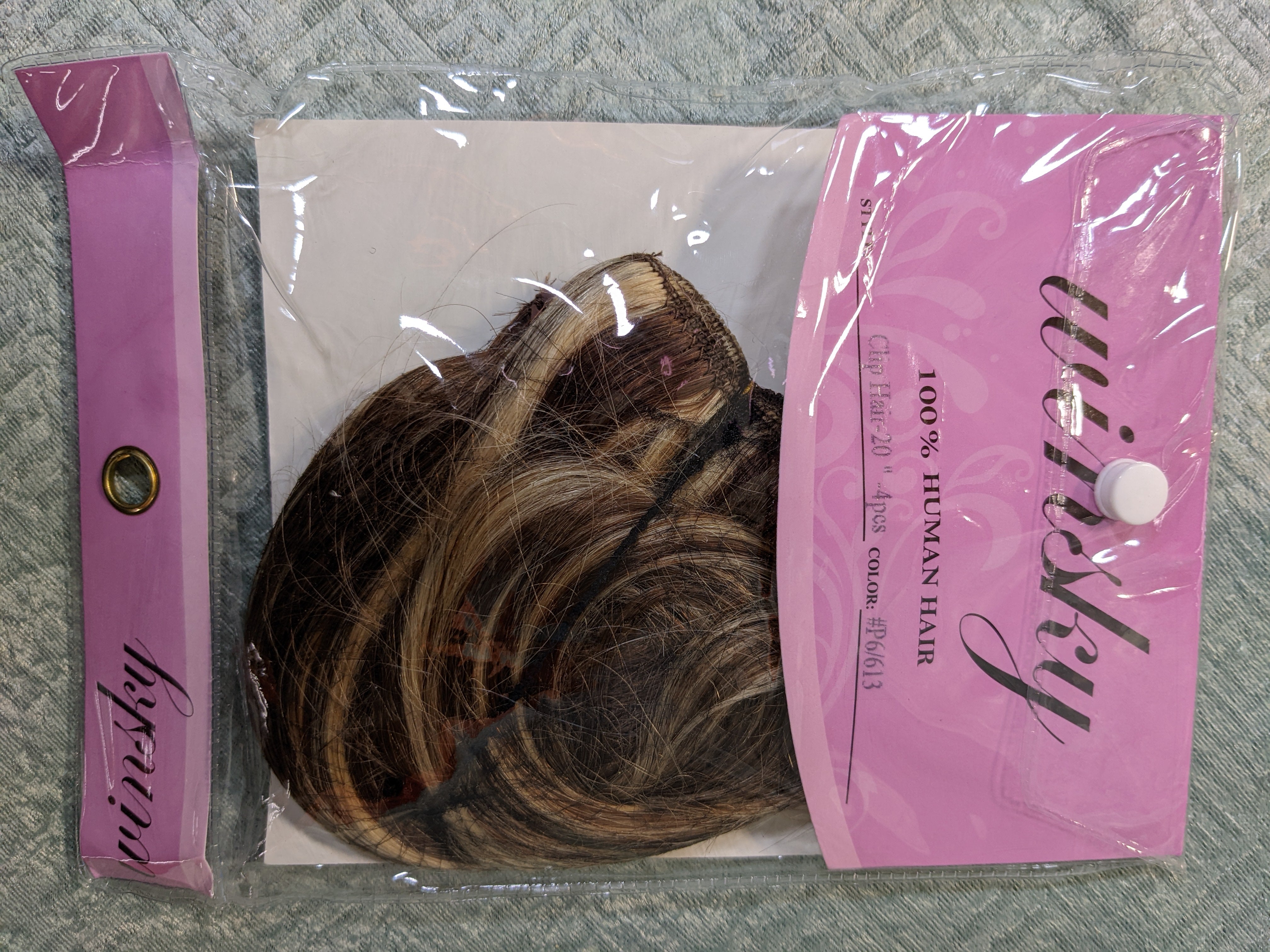 Winskey %100 Human Hair Clip In 20" 4pcs (7506119950574)